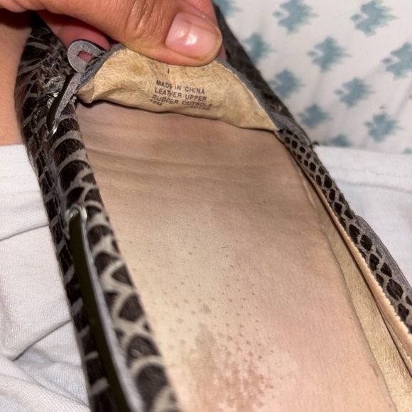 Michael Kors Black Textured Flats - Picture 2 of 6